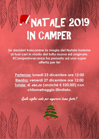 Camper in Vacanza - Natale 2019 in camper | Camper in Vacanza